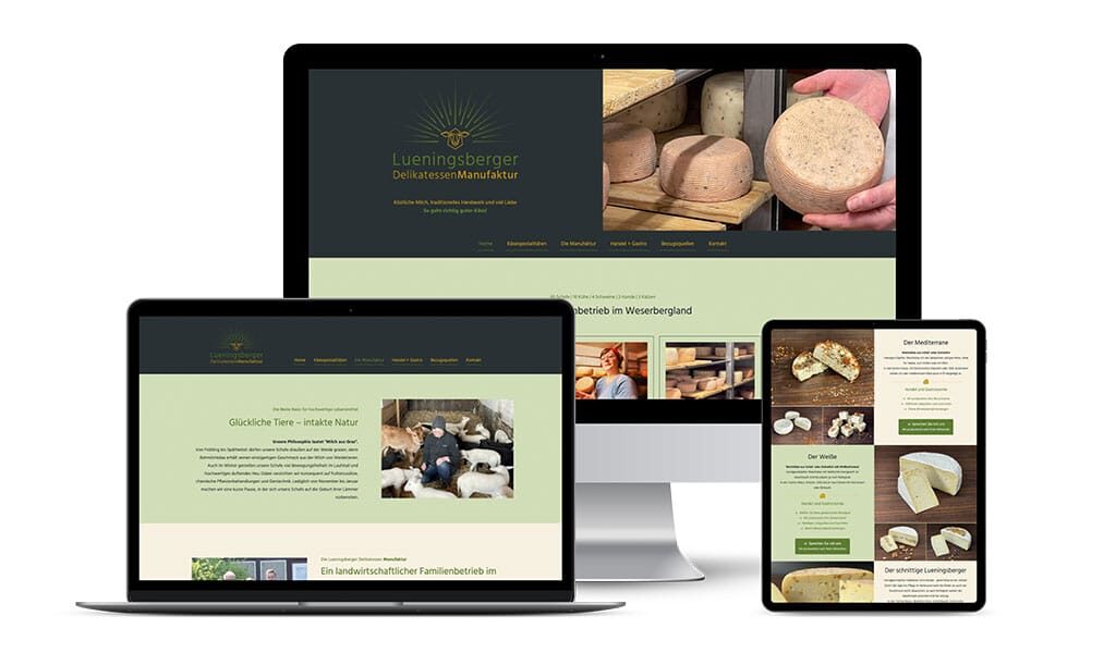 Webseite lueningsberger delikatessen manufaktur